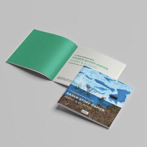 Paho-Zentrum für Papier-Bleisatz-Broschüre FASER-STOFF-PAPIER HANF und FLACHS