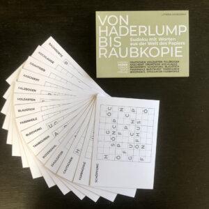 WORTSUDOKU-POSTKARTEN | SERIE PAPIER