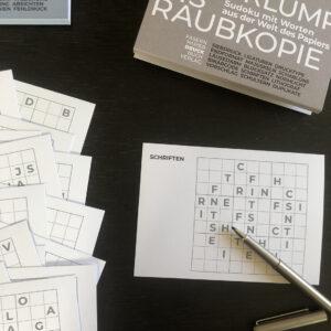 WORTSUDOKU-POSTKARTEN | SERIE DRUCK