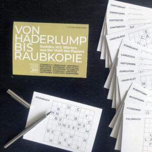 WORTSUDOKU-POSTKARTEN | SERIE BUCH