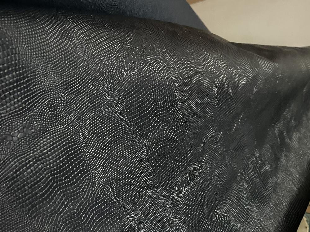Lederfaserstoff blauschwarz